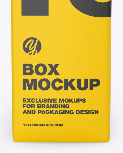 Download Matte Paper Box Mockup In Box Mockups On Yellow Images Object Mockups Yellowimages Mockups