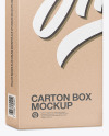 Carton Kraft Box Mockup