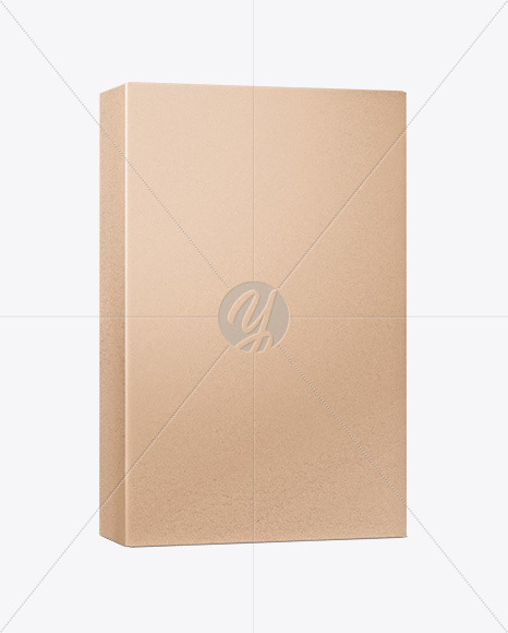 Kraft Box Mockup   Half Side View PSD #1