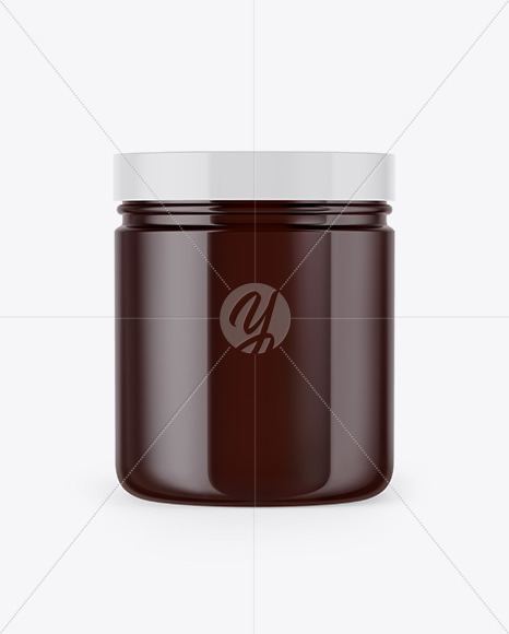 Download Cookie Jar Mockup - Glass Honey Jar With Clamp Lid Mockup ...