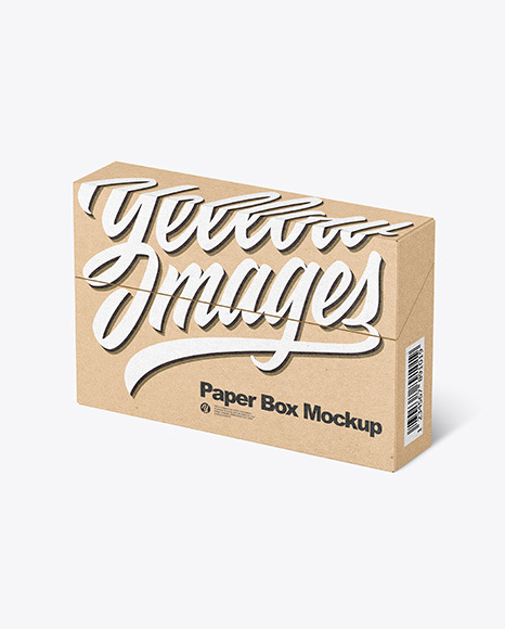 Kraft Paper Box Mockup