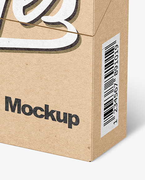 Kraft Paper Box Mockup