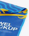 Folded Beach Towel Mockup