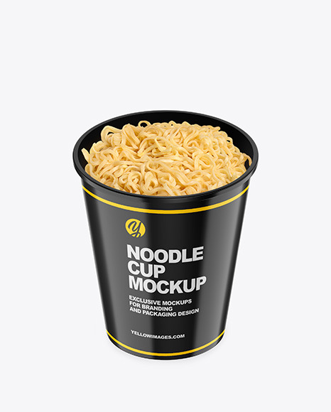 Glossy Cooked Noodle Cup Mockup PSD #2