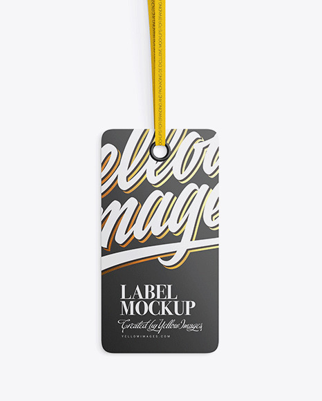 Matte Label Mockup PSD #6