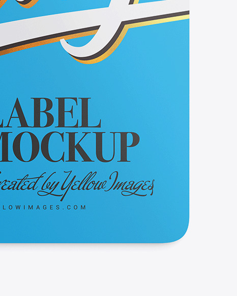 Matte Label Mockup PSD #1