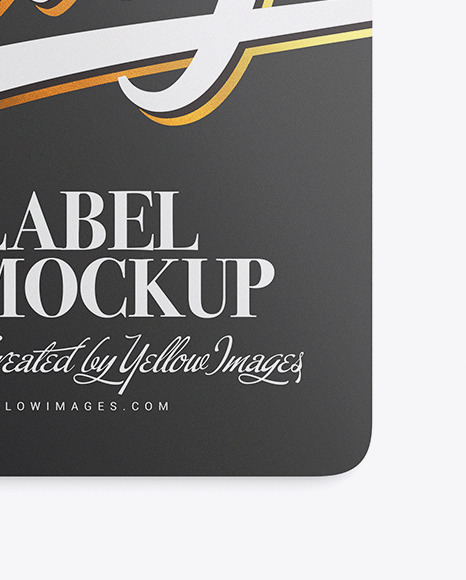 Matte Label Mockup PSD #5