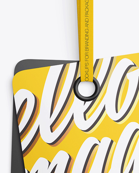 Two Matte Labels Mockup PSD #2