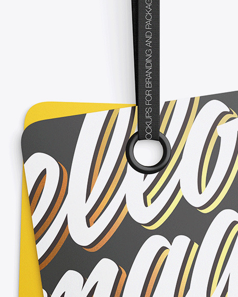 Two Matte Labels Mockup PSD #7