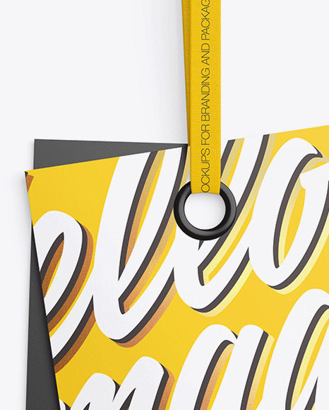 Two Matte Labels Mockup PSD #2