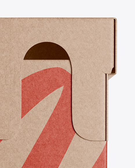 Kraft Paper Box   Front View PSD #1