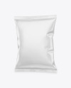 Glossy Snack Package Mockup - Half Side View