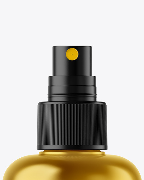 Metallic Spray Bottle Mockup PSD #1