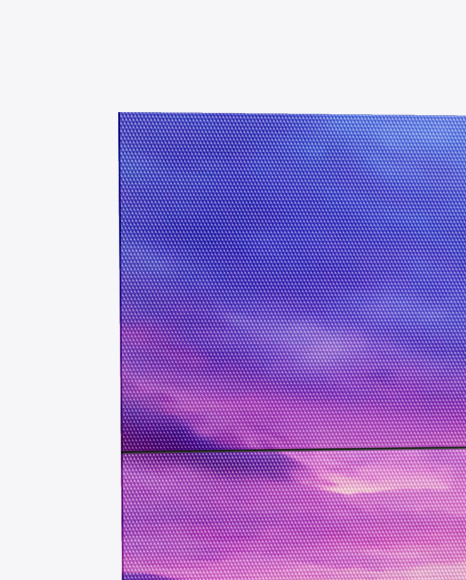 LCD Video Wall Mockup   Half Side View PSD #6