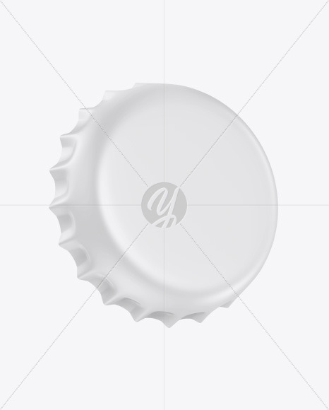 Two Matte Bottle Caps Mockup In Bottle Mockups On Yellow Images Object Mockups