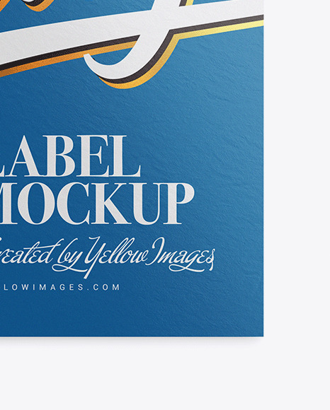 Textured Label Mockup PSD #1