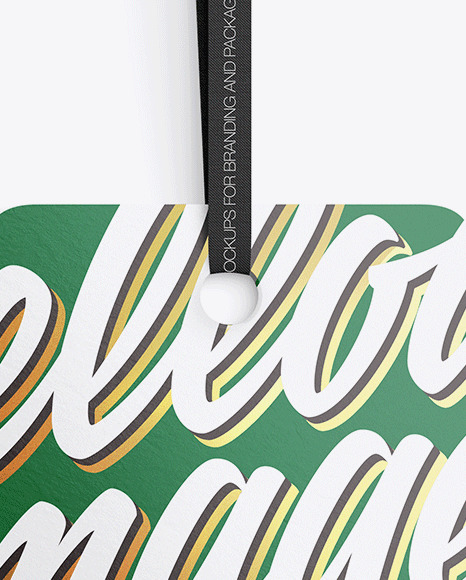 Textured Label Mockup PSD #2