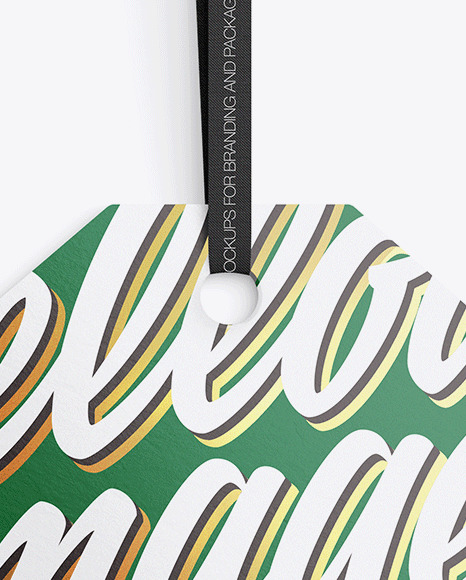 Textured Label Mockup PSD #2