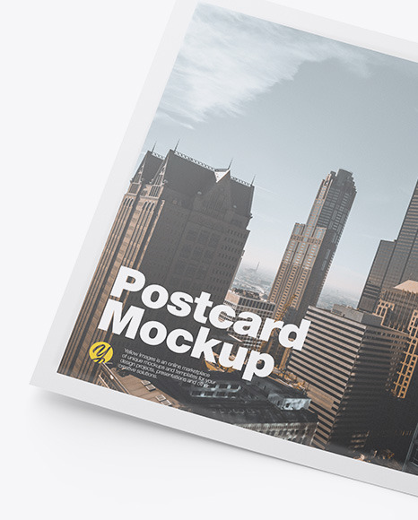 Matte A5 Postcard Mockup PSD #2