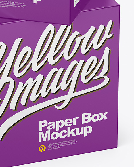 Two Paper Boxes Mockup