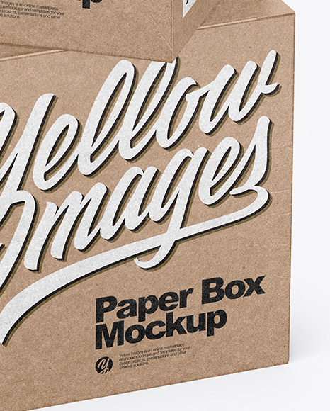 Two Kraft Boxes Mockup PSD #1