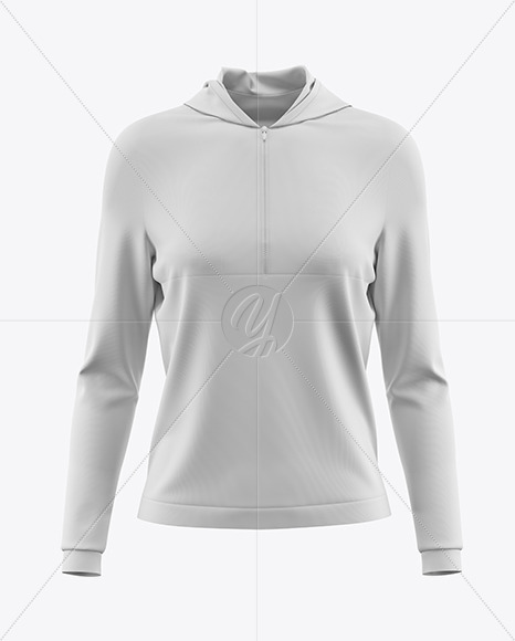 Download Women S Half Zip Hoodie Mockup In Apparel Mockups On Yellow Images Object Mockups Yellowimages Mockups