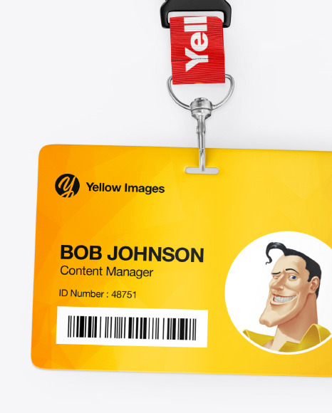 Download Lanyard Id Card Mockup Yellowimages