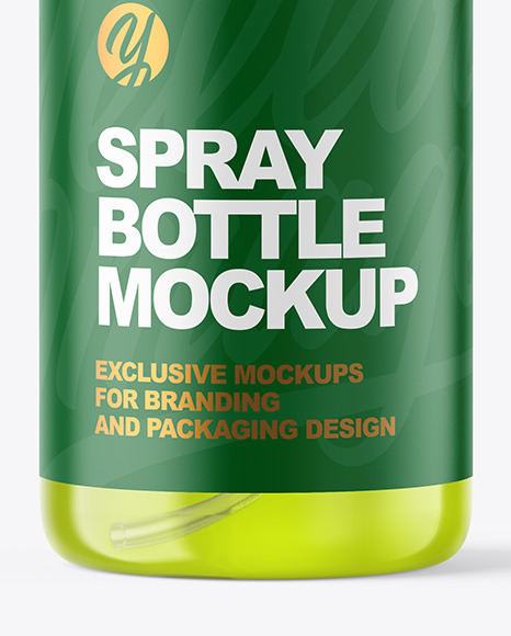 Clear Spray Bottle Mockup PSD #6