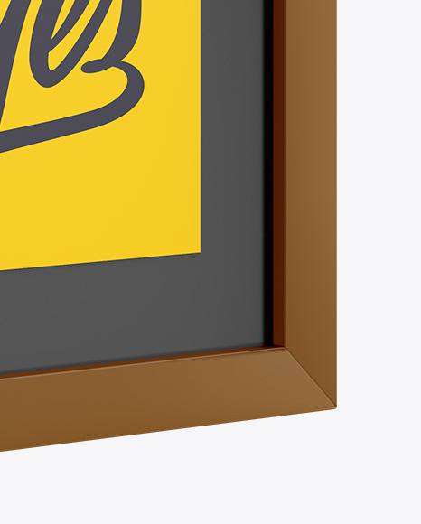 Download Poster Frame Mockup Half Side View In Stationery Mockups On Yellow Images Object Mockups Yellowimages Mockups