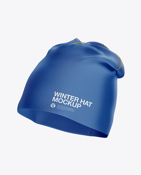 Winter Hat Mockup In Apparel Mockups On Yellow Images Object Mockups