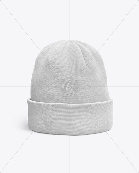 Download Winter Hat Mockup in Apparel Mockups on Yellow Images ...