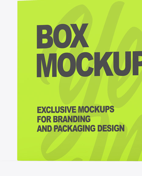 Paper Box Mockup PSD #1