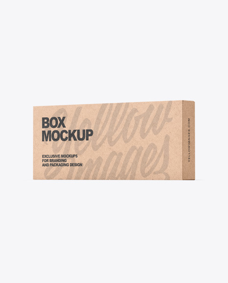 Download Kraft Box Mockup In Box Mockups On Yellow Images Object Mockups