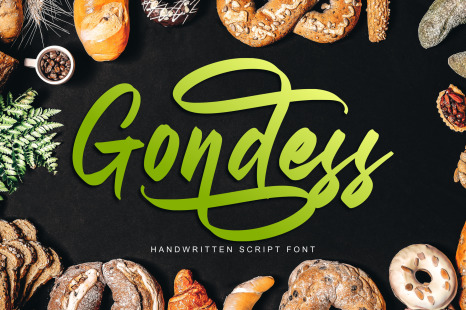 Gondess - Handwritten Script Font