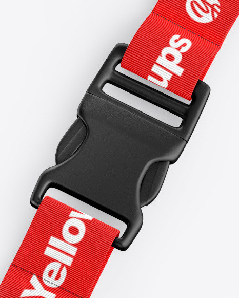 Lanyard Mockup - Half Side View