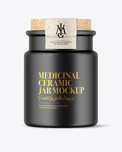 Download Ceramic Jar Mockup In Jar Mockups On Yellow Images Object Mockups PSD Mockup Templates