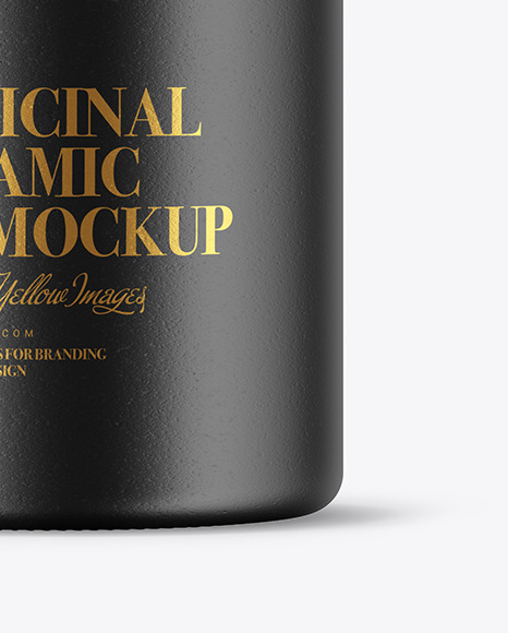 Download Ceramic Jar Mockup In Jar Mockups On Yellow Images Object Mockups PSD Mockup Templates