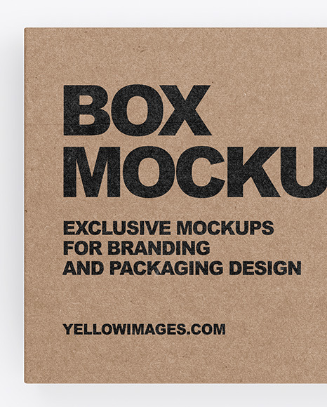 Kraft Box Mockup PSD #2