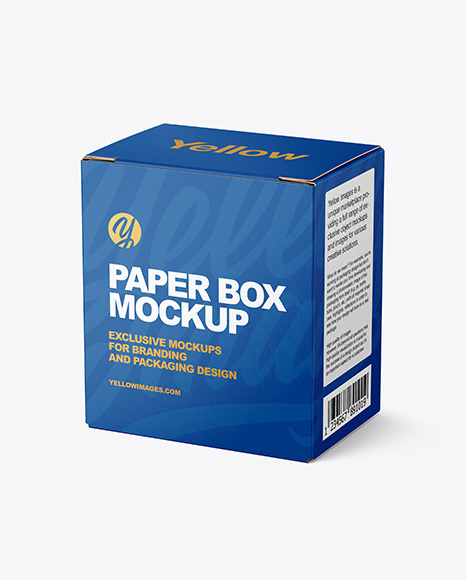 Download Paper Box Mockup In Box Mockups On Yellow Images Object Mockups