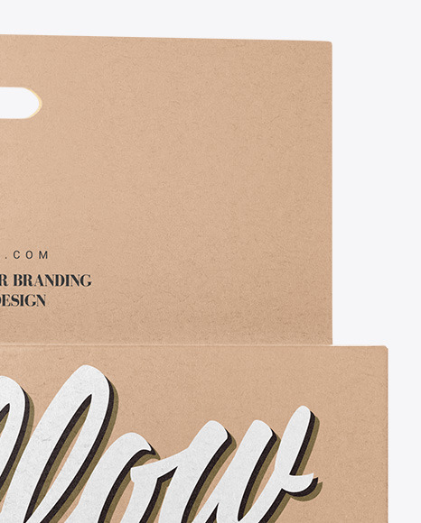 Carton Kraft Box Mockup PSD #1