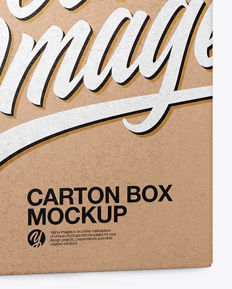 Carton Kraft Box Mockup