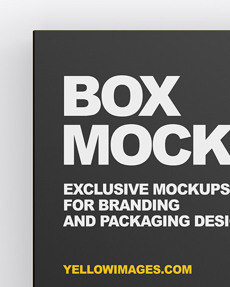 Paper Box Mockup In Box Mockups On Yellow Images Object Mockups