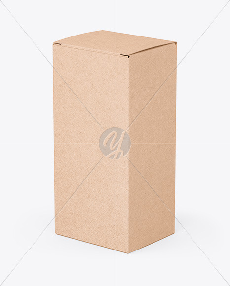 Download Kraft Box Mockup In Box Mockups On Yellow Images Object Mockups PSD Mockup Templates