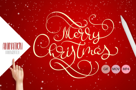 Animation Hand Drawn Merry Christmas Gif