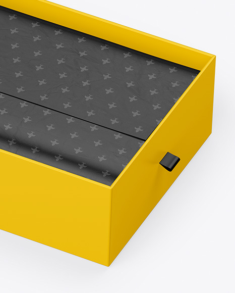 Download Paper Box Mockup in Box Mockups on Yellow Images Object Mockups