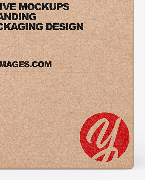 Kraft Box Mockup PSD #1