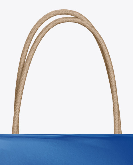 Glossy Shopping Bag w/ Rope Handles Mockup