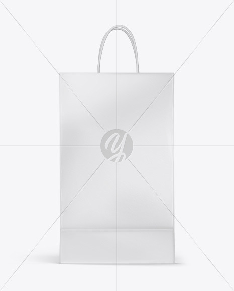 Download Matte Shopping Bag With Ribbon Handles Mockup Halfside View In Bag Sack Mockups On Yellow Images Object Mockups PSD Mockup Templates