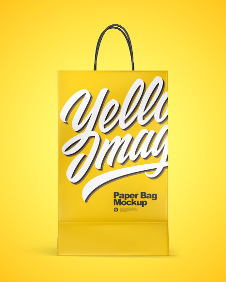 Matte Shopping Bag w  Rope Handles Mockup PSD #2