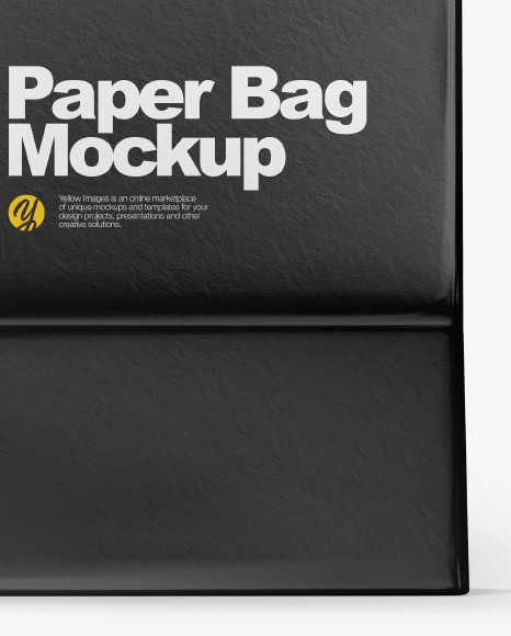 Download Matte Shopping Bag W Rope Handles Mockup In Bag Sack Mockups On Yellow Images Object Mockups